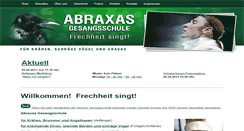 Desktop Screenshot of abraxas-gesangsschule.de